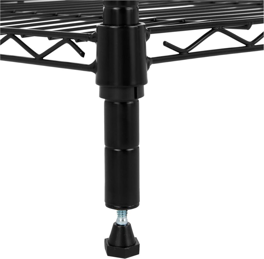 Amazon Basics 5-Shelf Adjustable, Heavy Duty Storage Shelving Unit (350 lbs loading capacity per shelf), Steel Organizer Wire Rack, Black (36L x 14W x 72H) - Image 3