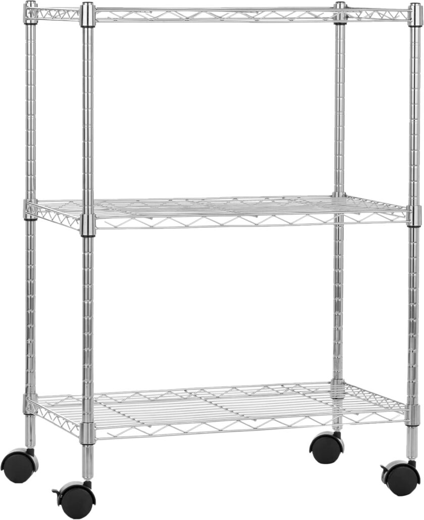 Amazon Basics 5-Shelf Adjustable, Heavy Duty Storage Shelving Unit (350 lbs loading capacity per shelf), Steel Organizer Wire Rack, Black (36L x 14W x 72H) - Image 10
