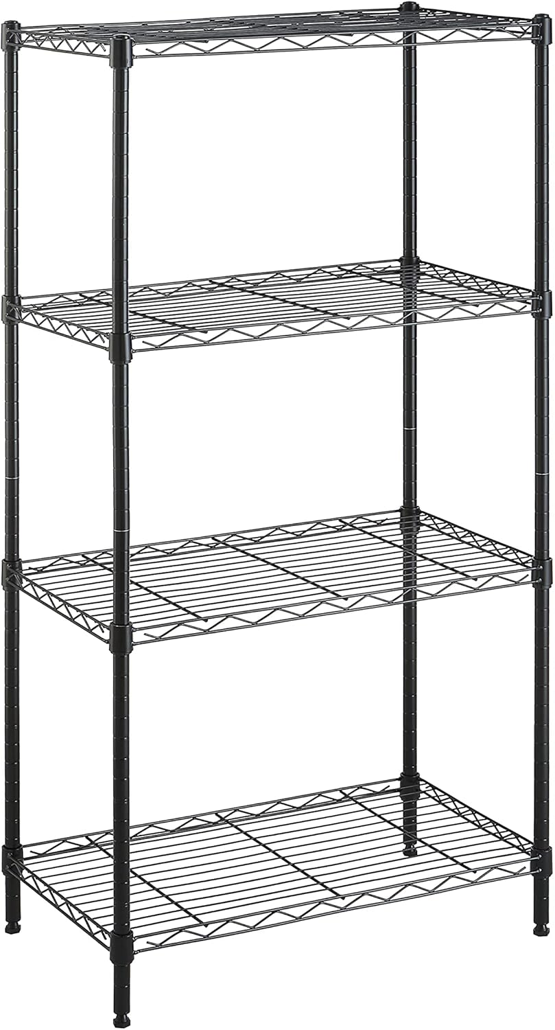 Amazon Basics 5-Shelf Adjustable, Heavy Duty Storage Shelving Unit (350 lbs loading capacity per shelf), Steel Organizer Wire Rack, Black (36L x 14W x 72H) - Image 11