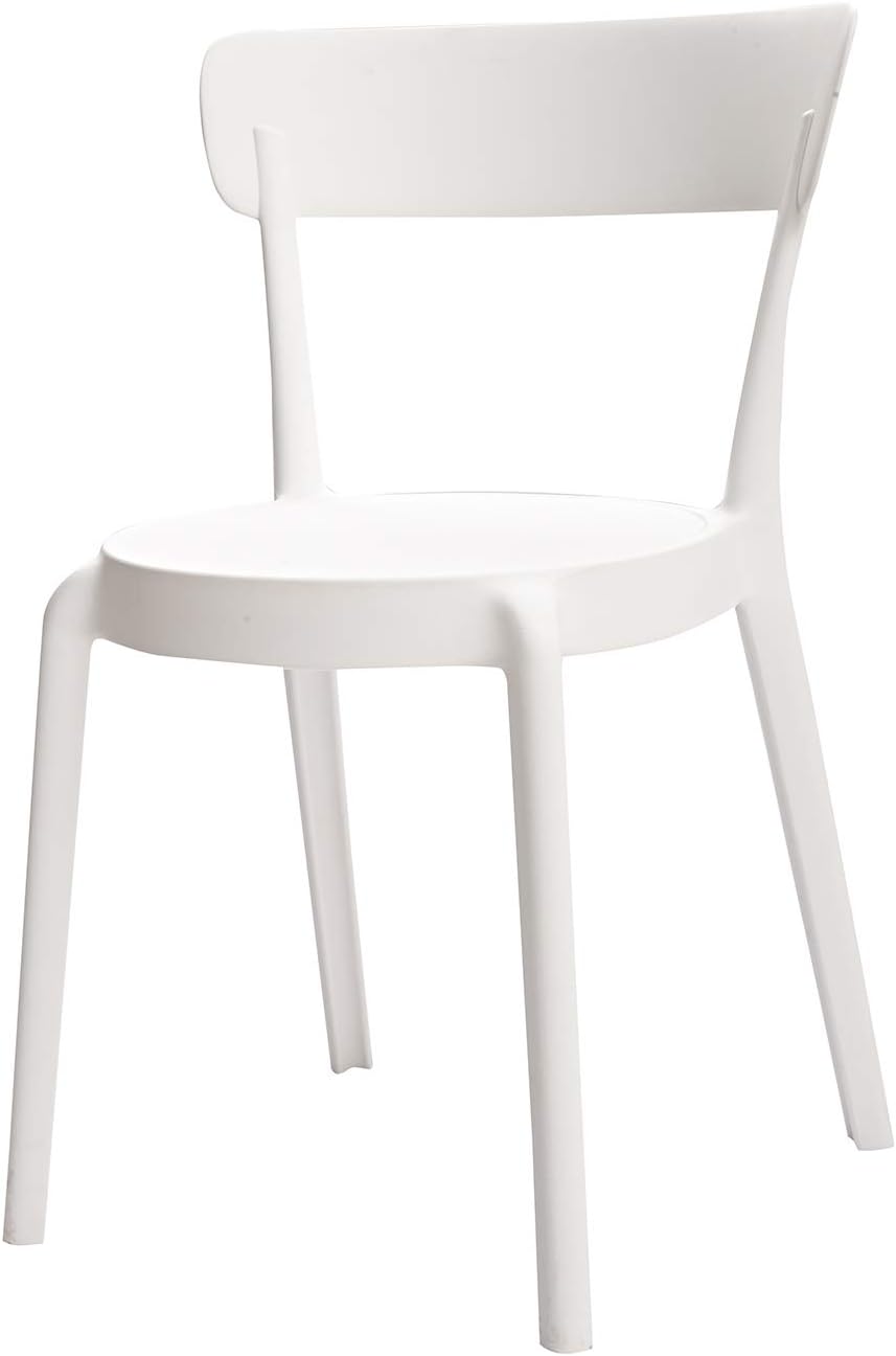 Amazon Basics Beige, Armless Bistro Dining Chair-Set of 2, Premium Plastic - Image 8