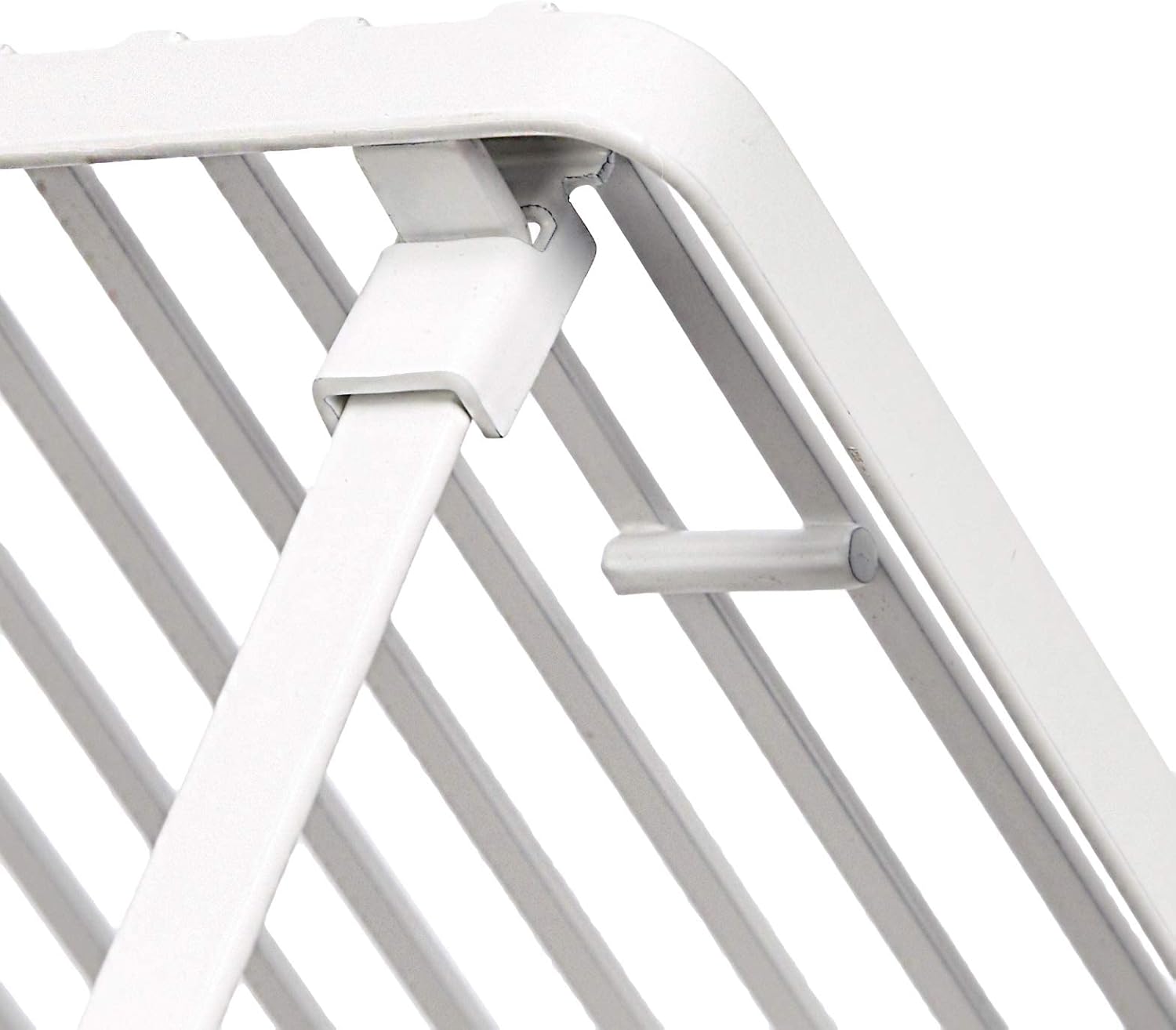 Amazon Basics Stackable Metal Kitchen Storage Shelves, Set of 2 - White - Image 7