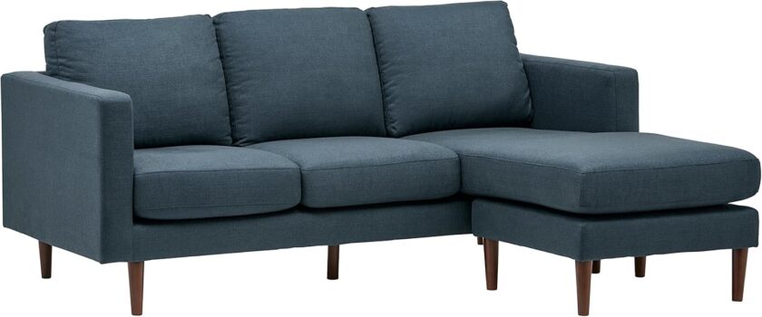 Amazon Brand - Rivet Revolve Modern Upholstered Loveseat Sofa, 56"W, Linen - Image 14