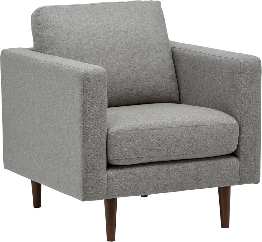 Amazon Brand - Rivet Revolve Modern Upholstered Loveseat Sofa, 56"W, Linen - Image 16