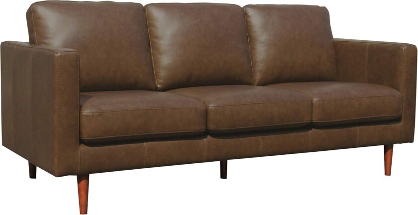 Amazon Brand - Rivet Revolve Modern Upholstered Loveseat Sofa, 56"W, Linen - Image 12