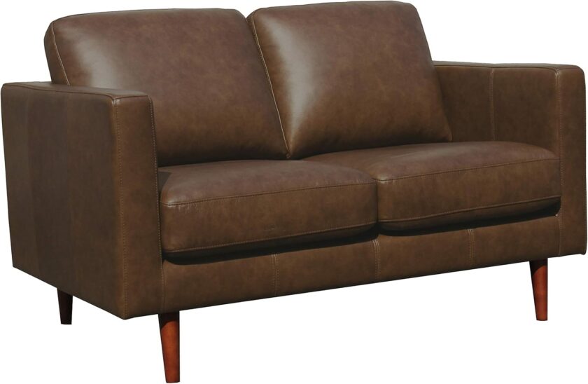 Amazon Brand - Rivet Revolve Modern Upholstered Loveseat Sofa, 56"W, Linen - Image 21