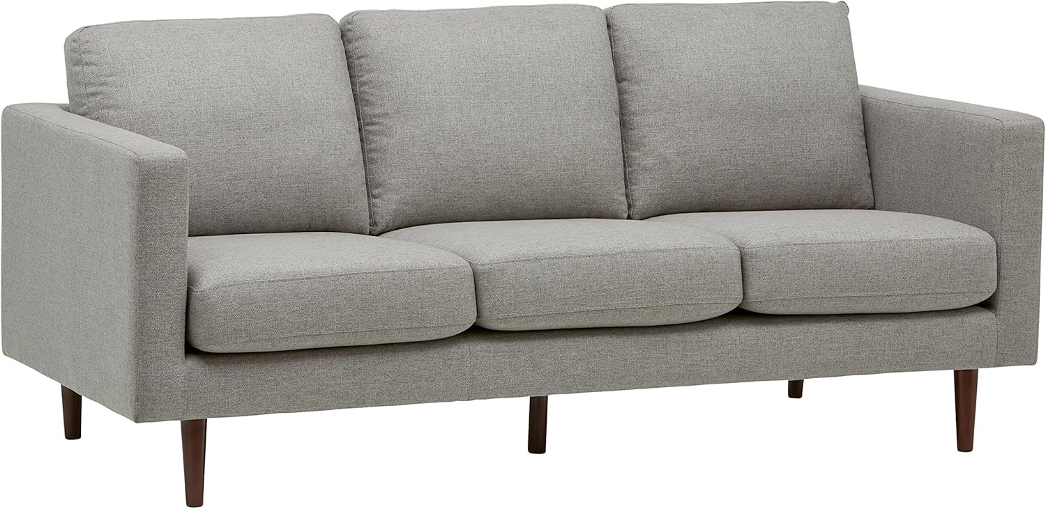 Amazon Brand - Rivet Revolve Modern Upholstered Loveseat Sofa, 56"W, Linen - Image 8