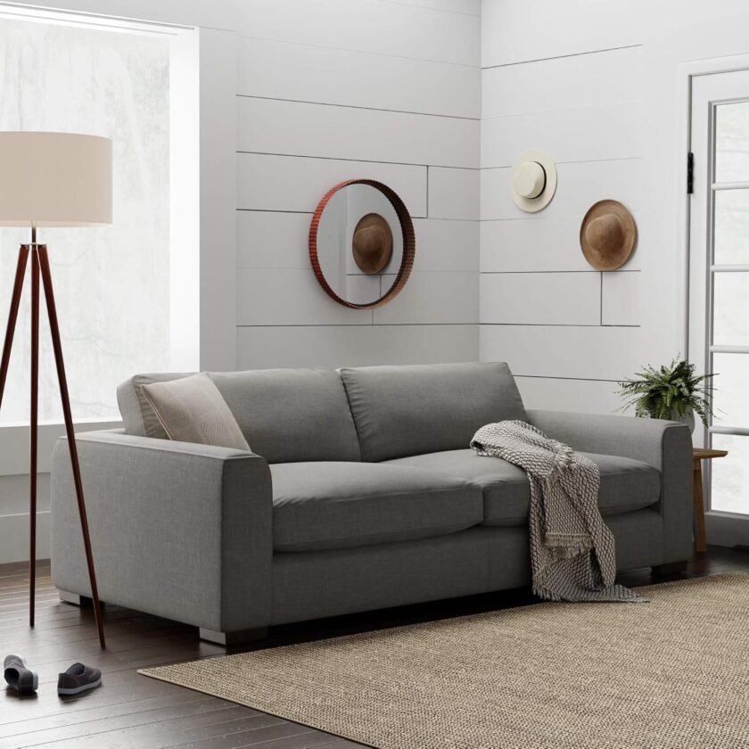 Amazon Brand - Stone & Beam Westview Extra-Deep Down-Filled Sofa Couch, 89"W, Smoke - Image 2