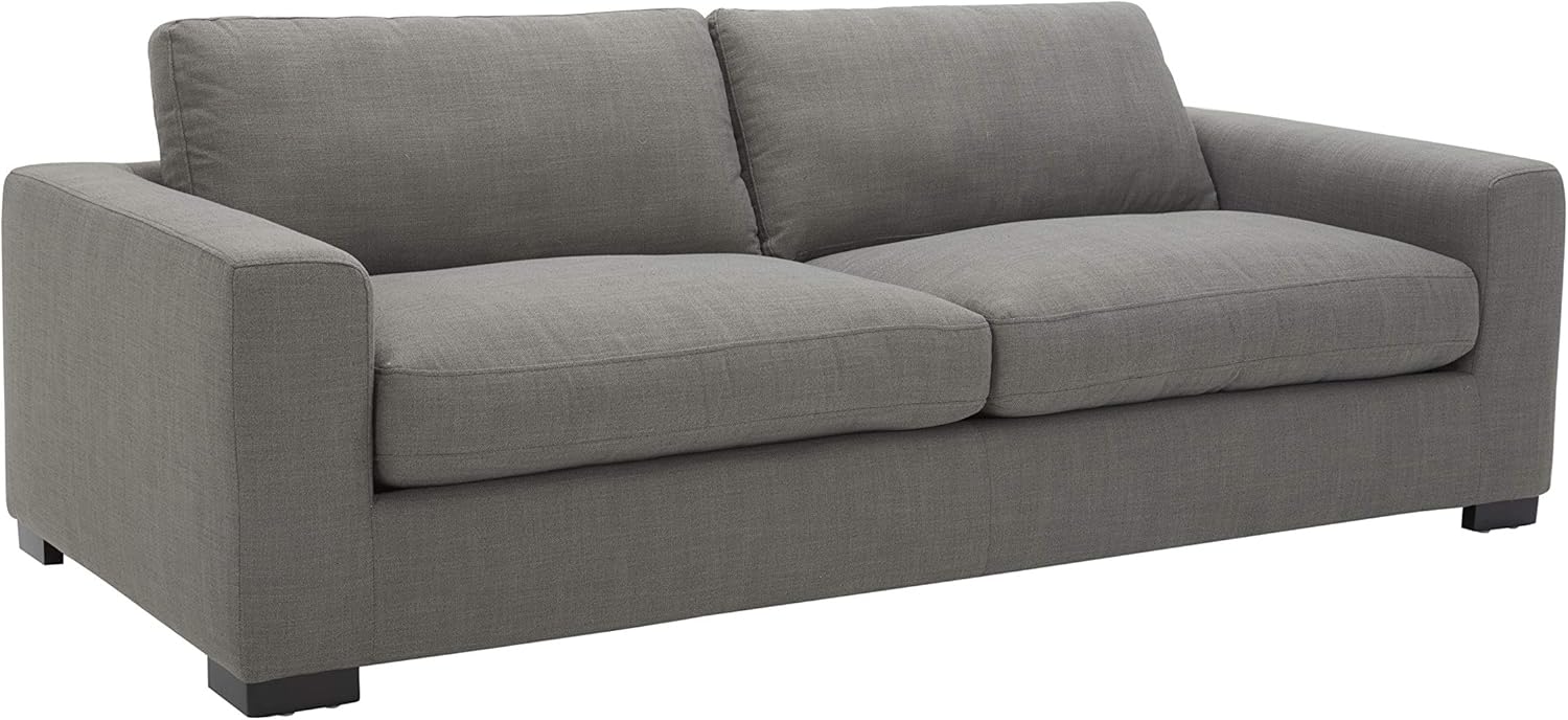 Amazon Brand - Stone & Beam Westview Extra-Deep Down-Filled Sofa Couch, 89"W, Smoke