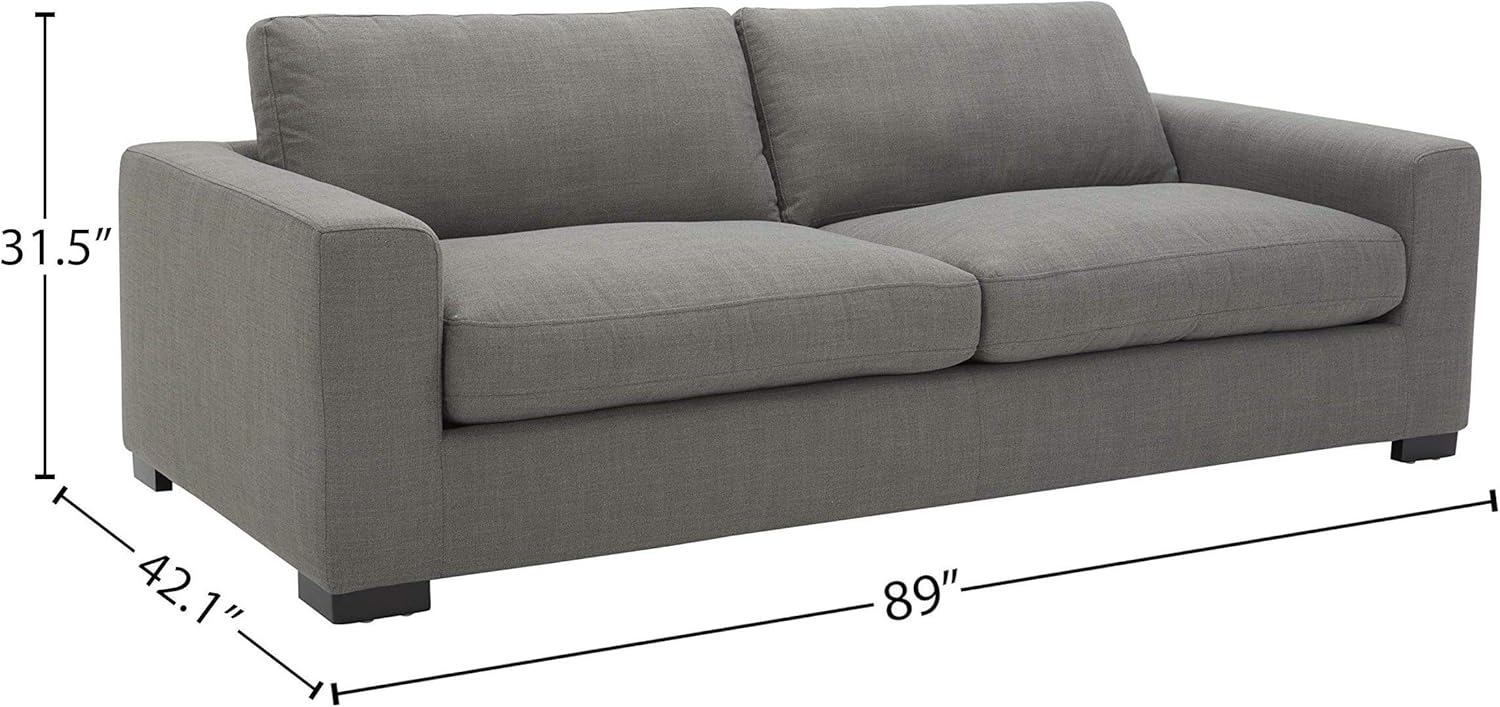 Amazon Brand - Stone & Beam Westview Extra-Deep Down-Filled Sofa Couch, 89"W, Smoke - Image 3