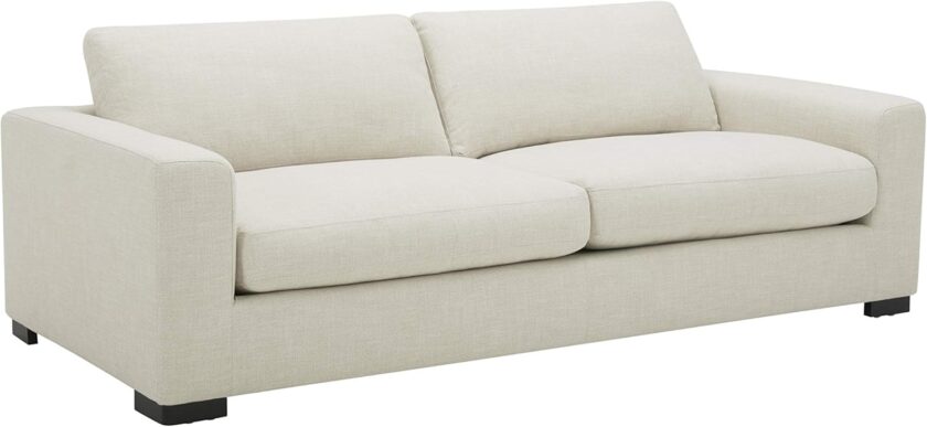 Amazon Brand - Stone & Beam Westview Extra Deep Down Filled Couch, 89"W Sofa, Cream