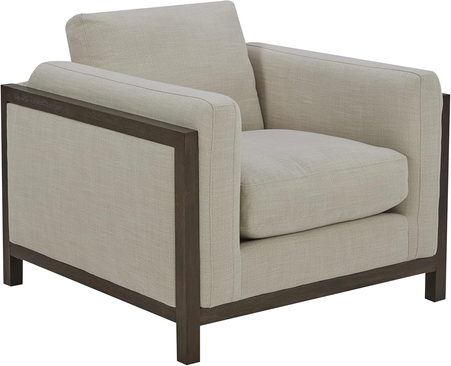 Amazon Brand \u2013 Stone & Beam Chesler Contemporary Loveseat Sofa with Wood Trim, 76"W, Cream - Image 12