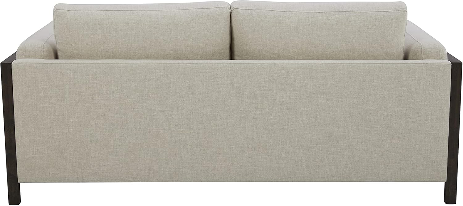 Amazon Brand \u2013 Stone & Beam Chesler Contemporary Loveseat Sofa with Wood Trim, 76"W, Cream - Image 3