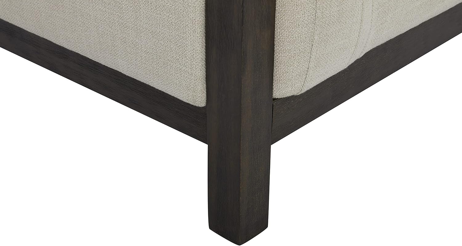 Amazon Brand \u2013 Stone & Beam Chesler Contemporary Loveseat Sofa with Wood Trim, 76"W, Cream - Image 6