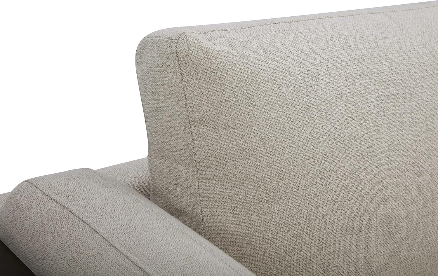 Amazon Brand \u2013 Stone & Beam Chesler Contemporary Loveseat Sofa with Wood Trim, 76"W, Cream - Image 5