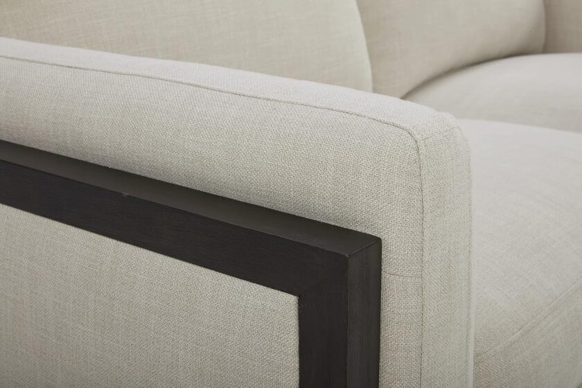 Amazon Brand \u2013 Stone & Beam Chesler Contemporary Loveseat Sofa with Wood Trim, 76"W, Cream - Image 7