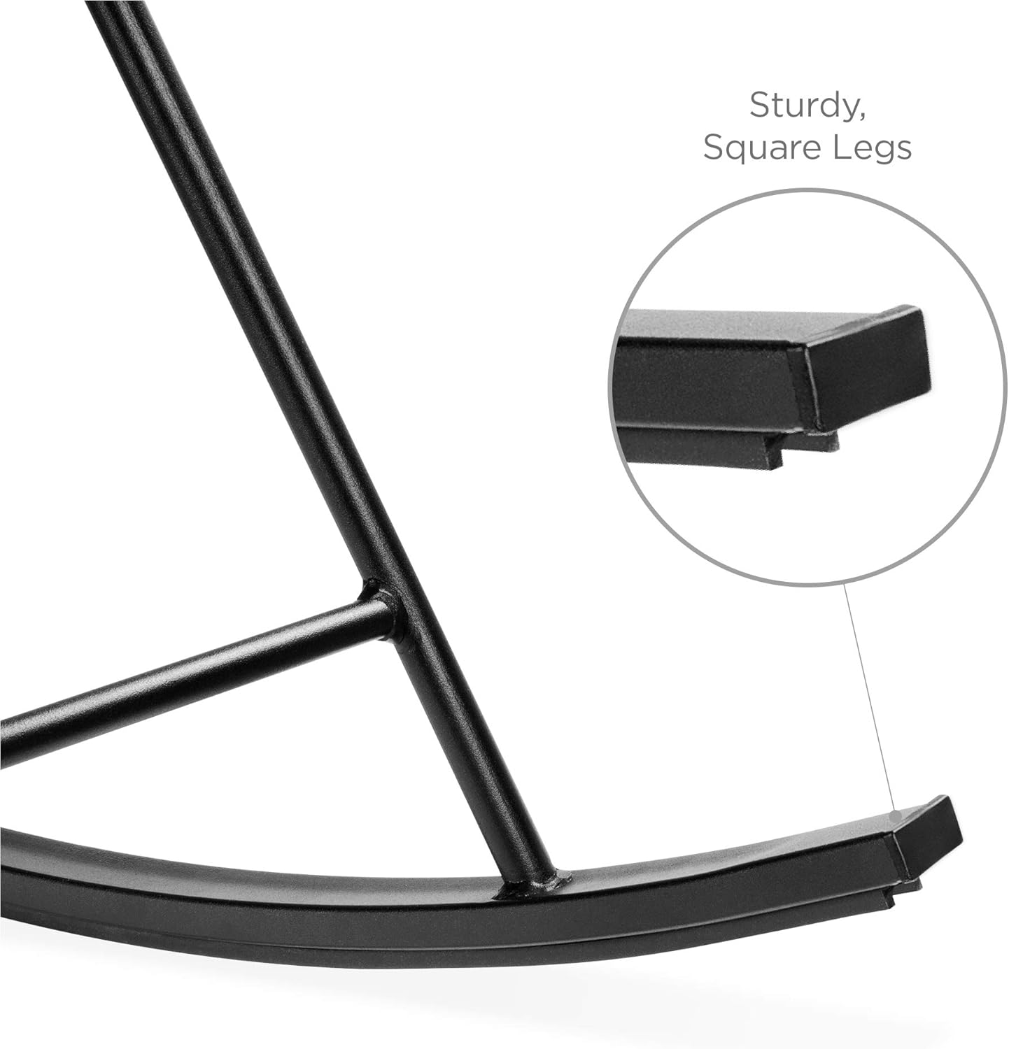 Best Choice Products 3-Piece Outdoor Acapulco All-Weather Woven Rope Patio Conversation Bistro Set w\/Glass Top Table and 2 Rocking Chairs - Blue - Image 6