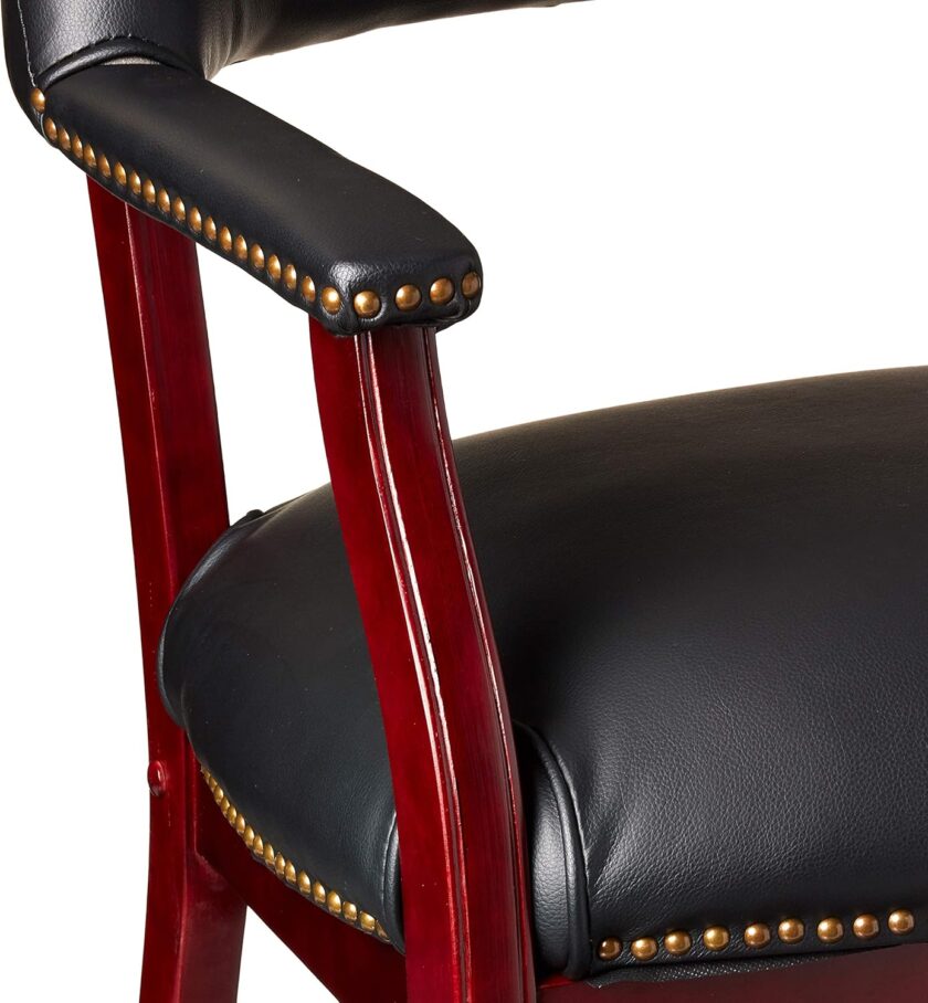 Boss Captainâ€™s Chair In Black Vinyl - Image 6
