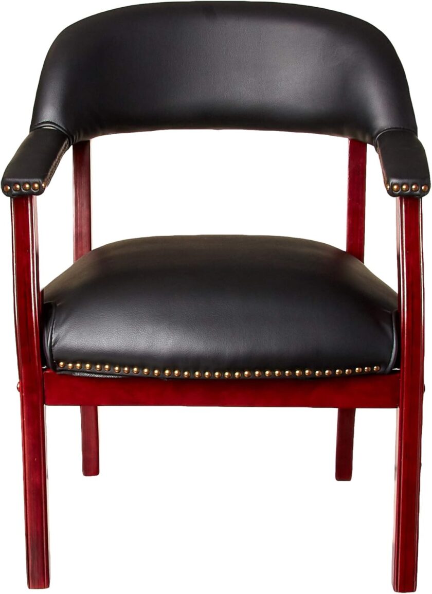 Boss Captainâ€™s Chair In Black Vinyl - Image 4
