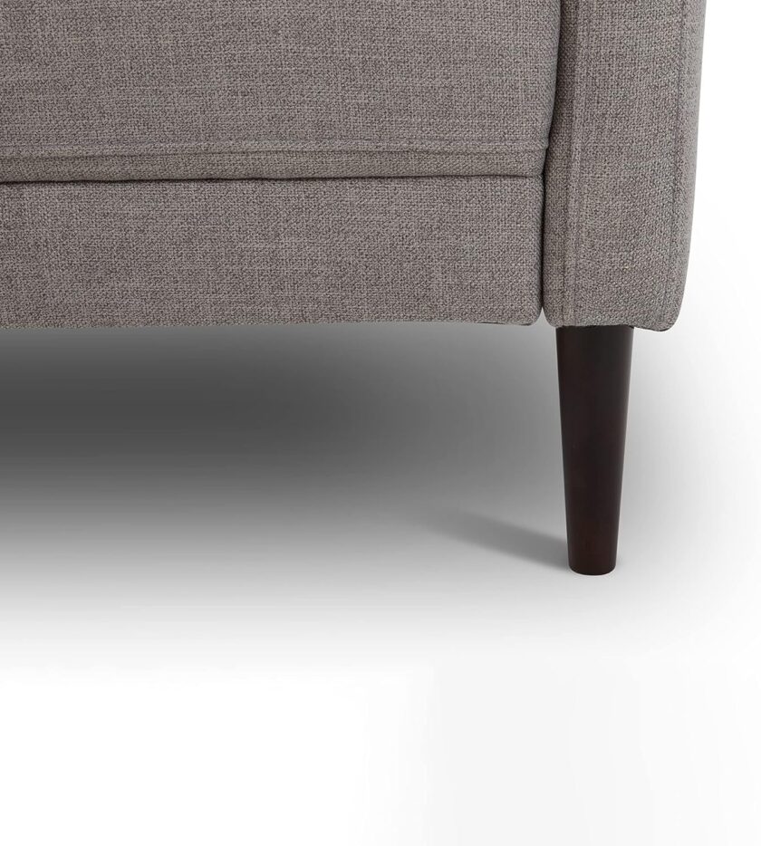 CHITA Living Room Chair Mid-Century Single Sofa Furniture 33''W Tufted Sofa Chair for Living Room Apartment, Solid Wood Leg, Easy Assembly, Flint Grey - Image 5