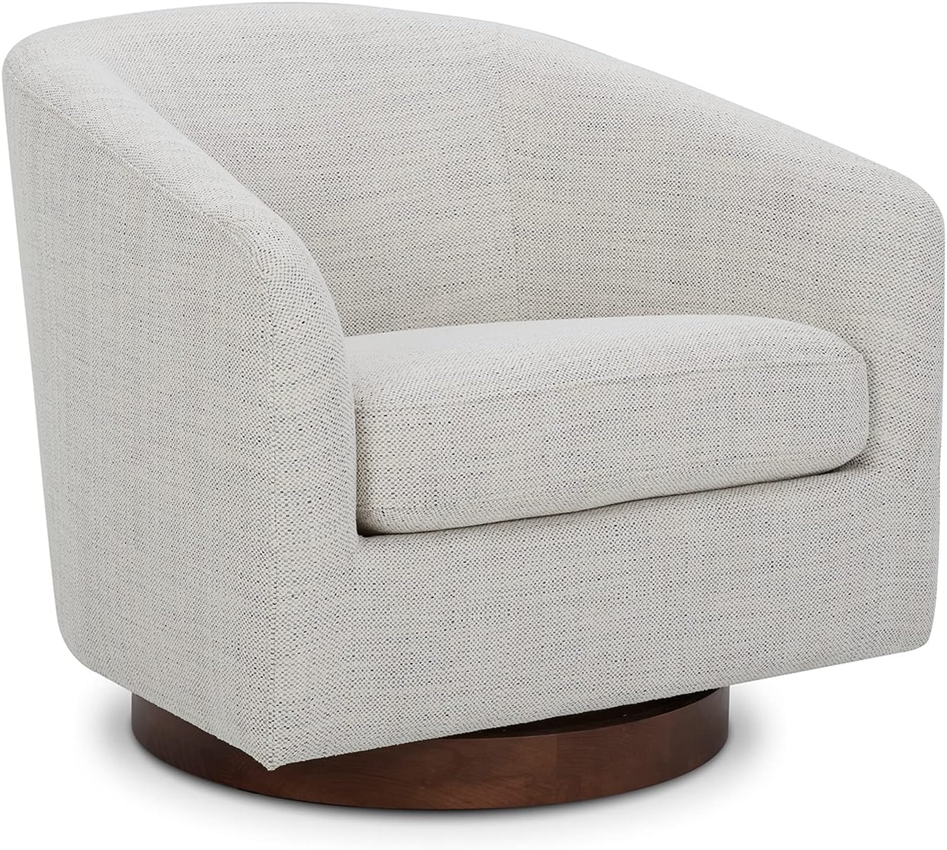 CHITA Swivel Accent Chair Armchair, Round Barrel Chair in Fabric for Living Room Bedroom, Pebble Grey - Image 14