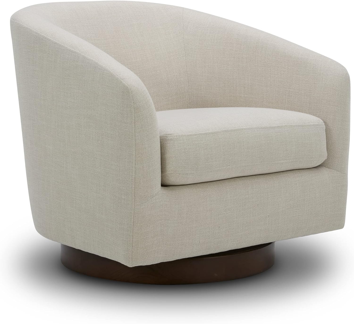 CHITA Swivel Accent Chair Armchair, Round Barrel Chair in Fabric for Living Room Bedroom, Pebble Grey - Image 11