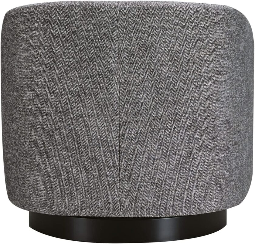 CHITA Swivel Accent Chair Armchair, Round Barrel Chair in Fabric for Living Room Bedroom, Pebble Grey - Image 5