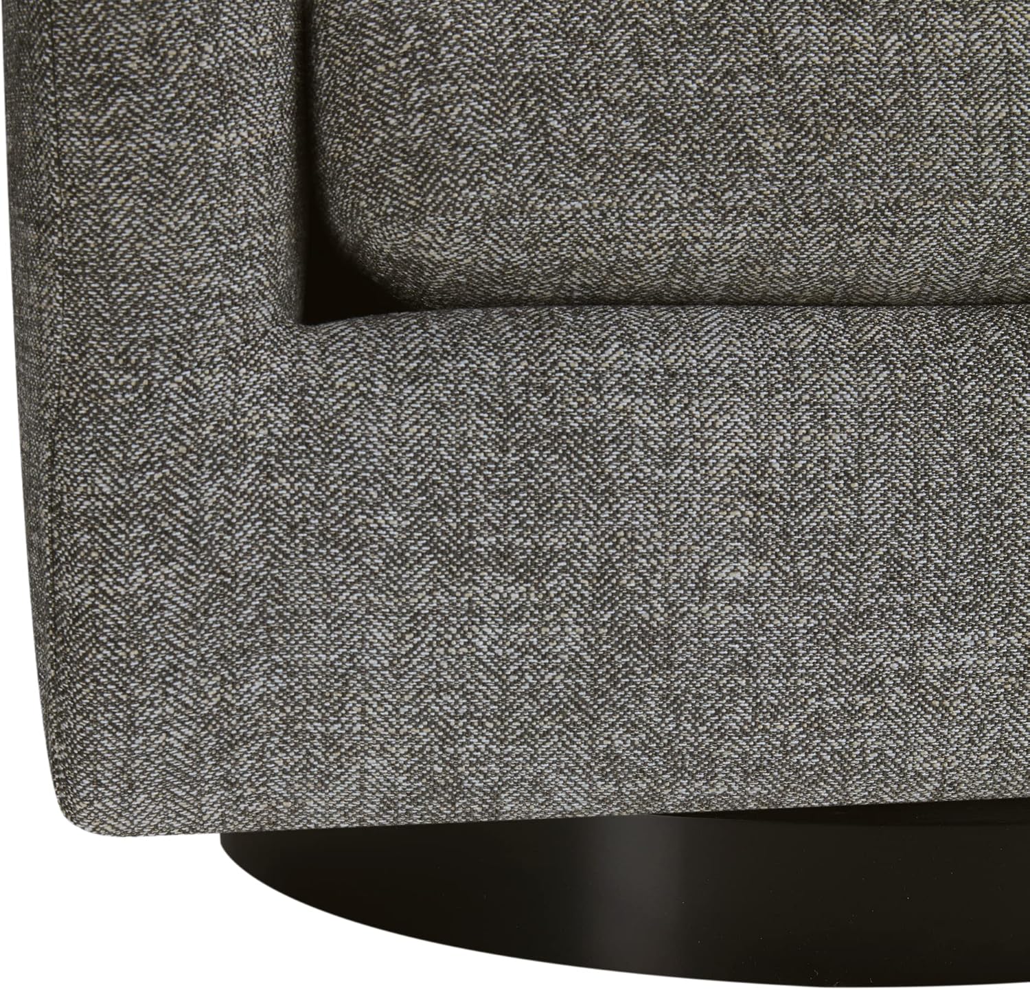 CHITA Swivel Accent Chair Armchair, Round Barrel Chair in Fabric for Living Room Bedroom, Pebble Grey - Image 7