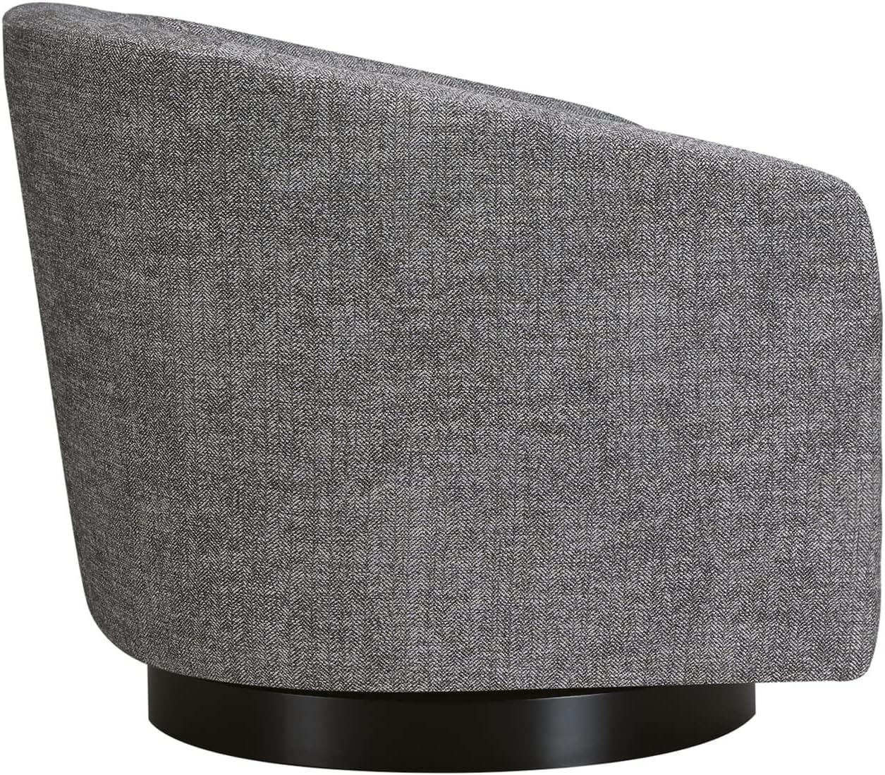 CHITA Swivel Accent Chair Armchair, Round Barrel Chair in Fabric for Living Room Bedroom, Pebble Grey - Image 4
