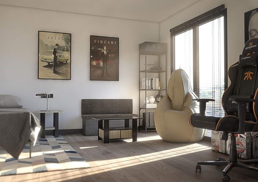 Furinno Coffee Table with Bins, Espresso\/Brown - Image 9