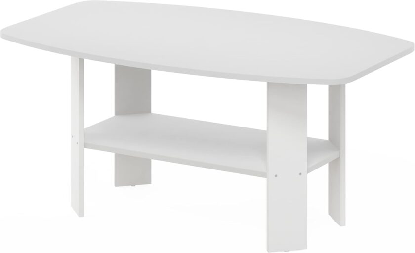 Furinno Simple Design Coffee Table, Dark Brown - Image 9
