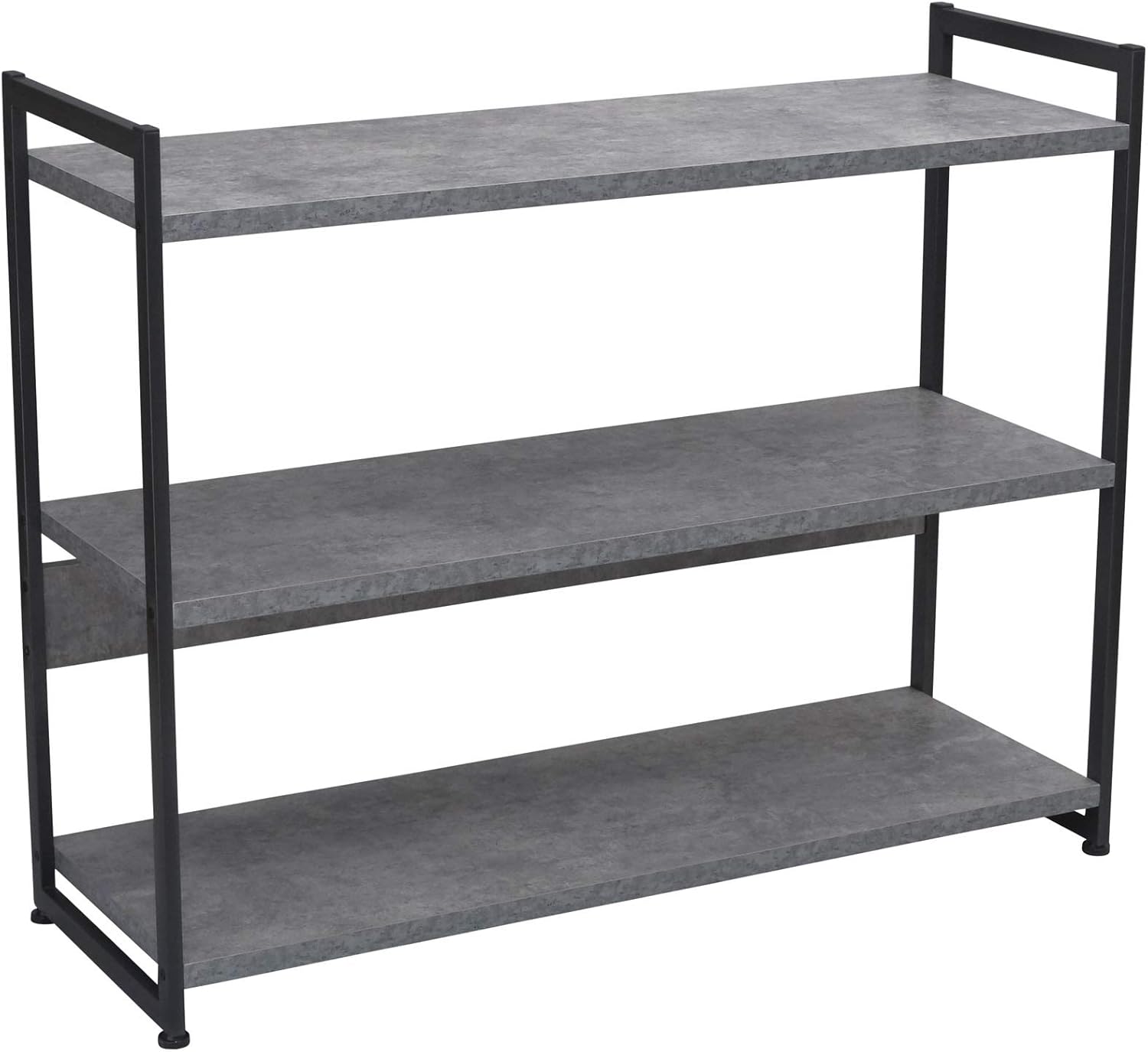 Household Essentials Jamestown Round Coffee Table Ashwood Rustic Wood Grain and Black Metal, 31.5 x 31.5 - Image 52