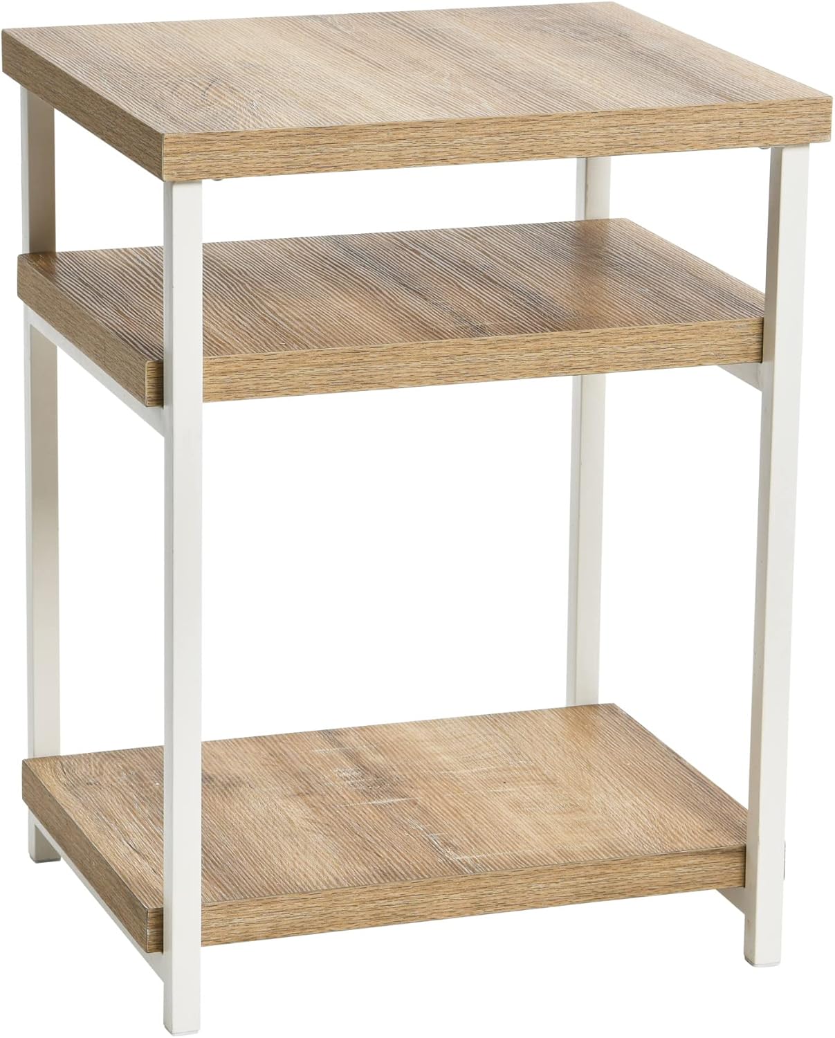 Household Essentials Jamestown Round Coffee Table Ashwood Rustic Wood Grain and Black Metal, 31.5 x 31.5 - Image 43