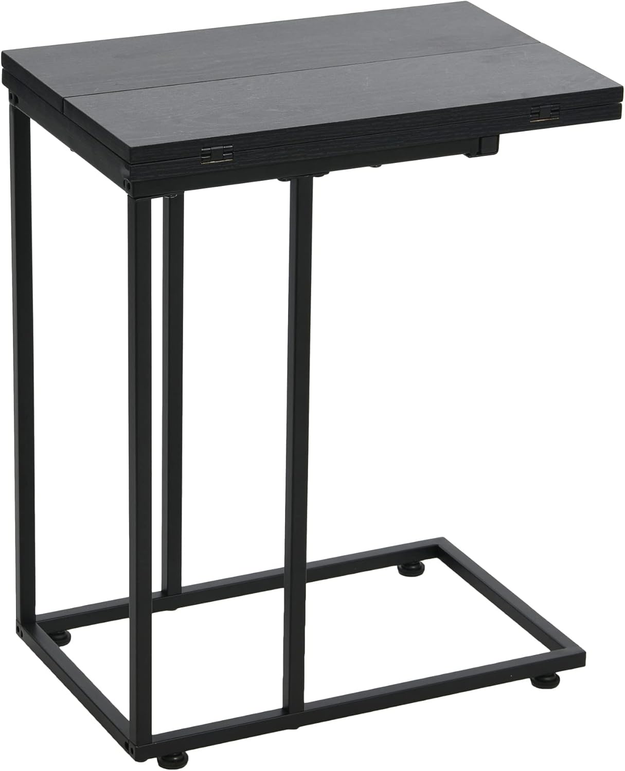 Household Essentials Jamestown Round Coffee Table Ashwood Rustic Wood Grain and Black Metal, 31.5 x 31.5 - Image 20