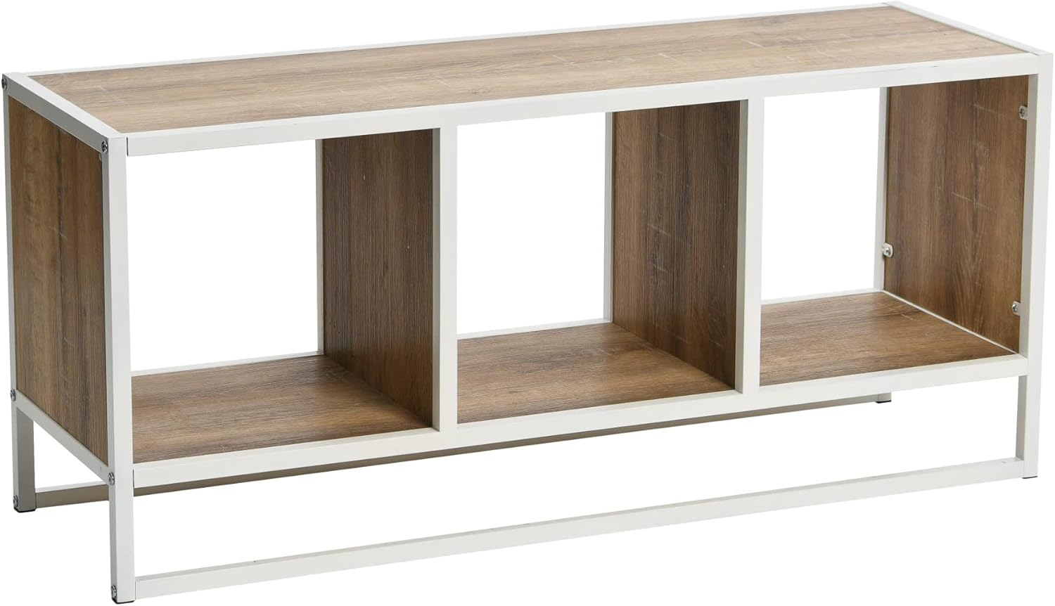 Household Essentials Jamestown Round Coffee Table Ashwood Rustic Wood Grain and Black Metal, 31.5 x 31.5 - Image 75