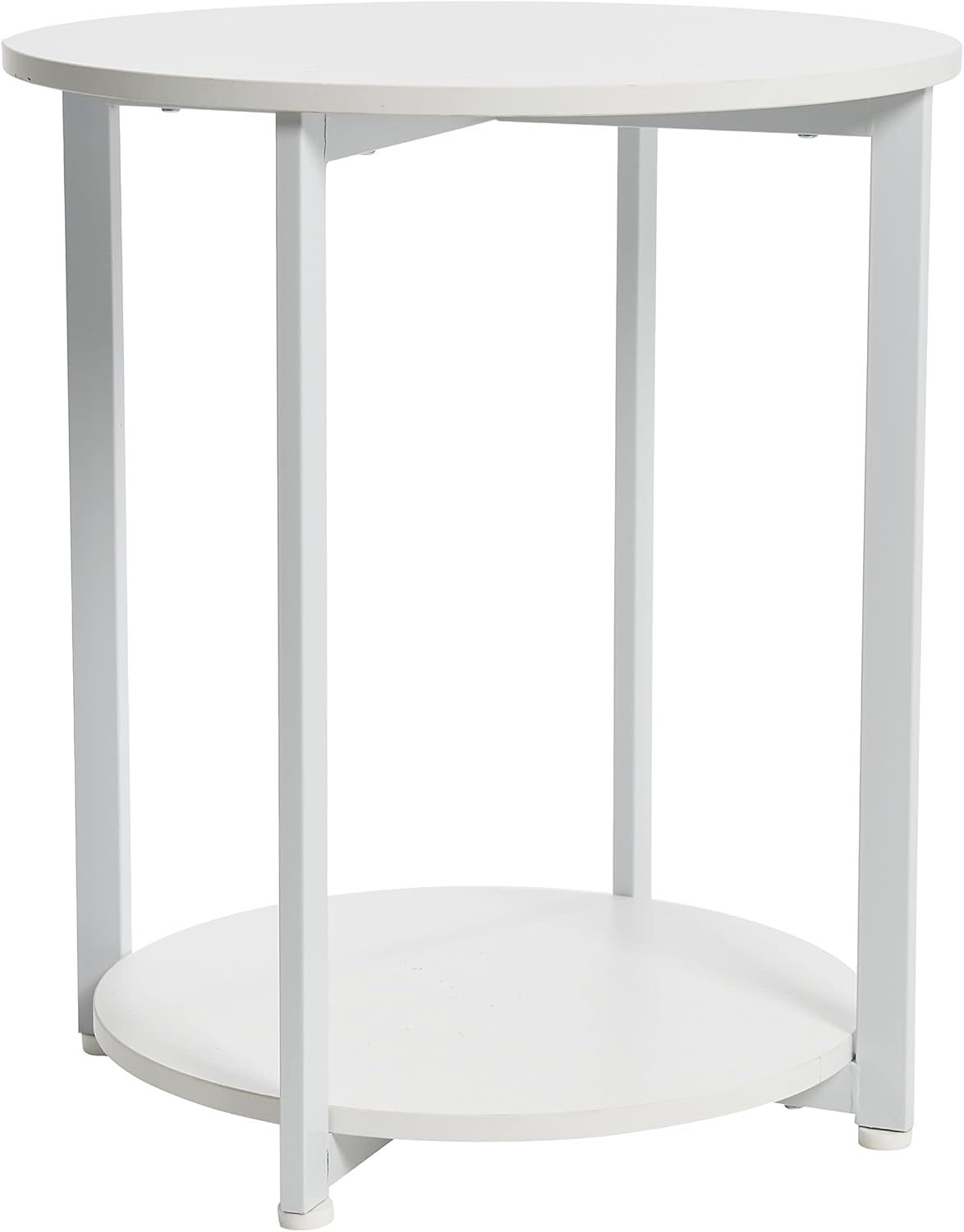 Household Essentials Jamestown Round Coffee Table Ashwood Rustic Wood Grain and Black Metal, 31.5 x 31.5 - Image 17