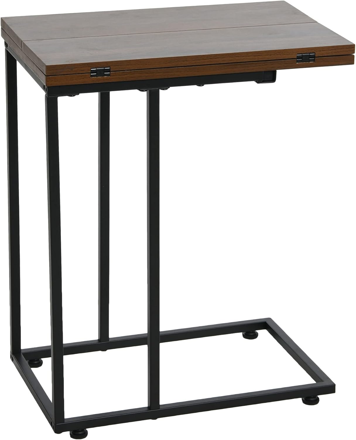 Household Essentials Jamestown Round Coffee Table Ashwood Rustic Wood Grain and Black Metal, 31.5 x 31.5 - Image 49