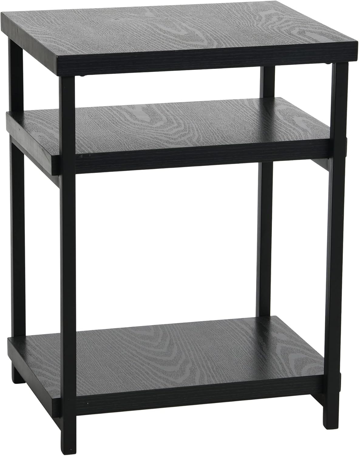 Household Essentials Jamestown Round Coffee Table Ashwood Rustic Wood Grain and Black Metal, 31.5 x 31.5 - Image 16