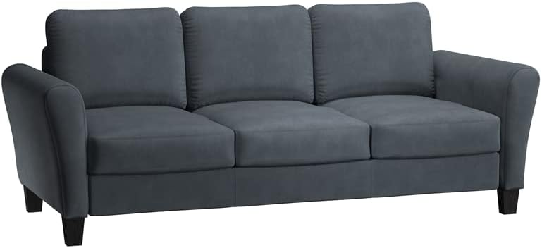 LifeStyle Solutions Watford Sofa, 78.8" W x 31.5" D x 33.9" H, Dark Grey - Image 6