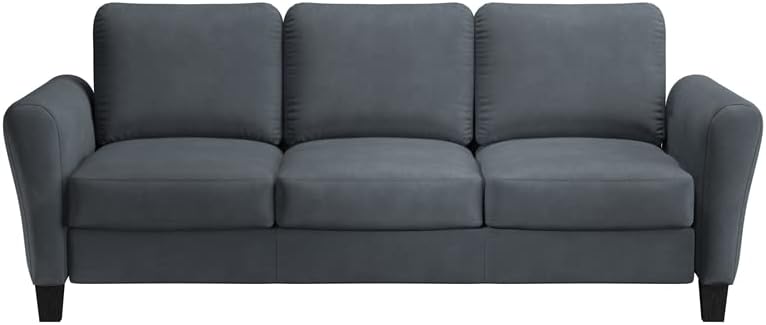 LifeStyle Solutions Watford Sofa, 78.8" W x 31.5" D x 33.9" H, Dark Grey - Image 5