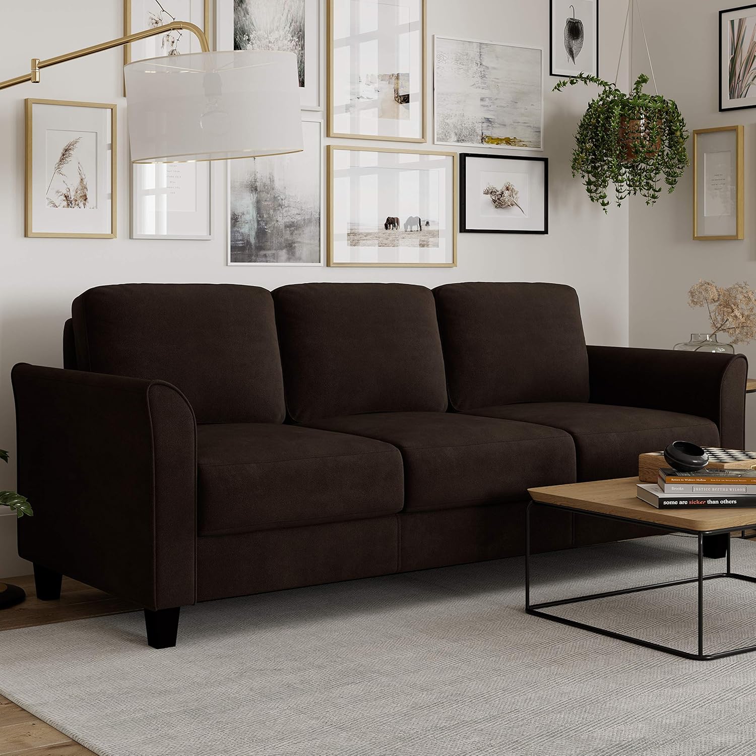 LifeStyle Solutions Watford Sofa, 78.8" W x 31.5" D x 33.9" H, Dark Grey - Image 11