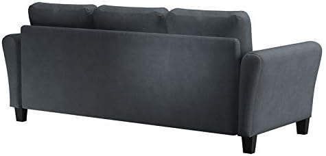 LifeStyle Solutions Watford Sofa, 78.8" W x 31.5" D x 33.9" H, Dark Grey - Image 10