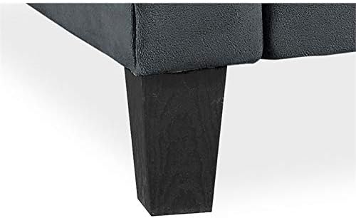 LifeStyle Solutions Watford Sofa, 78.8" W x 31.5" D x 33.9" H, Dark Grey - Image 3