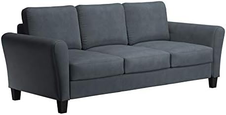 LifeStyle Solutions Watford Sofa, 78.8" W x 31.5" D x 33.9" H, Dark Grey - Image 7