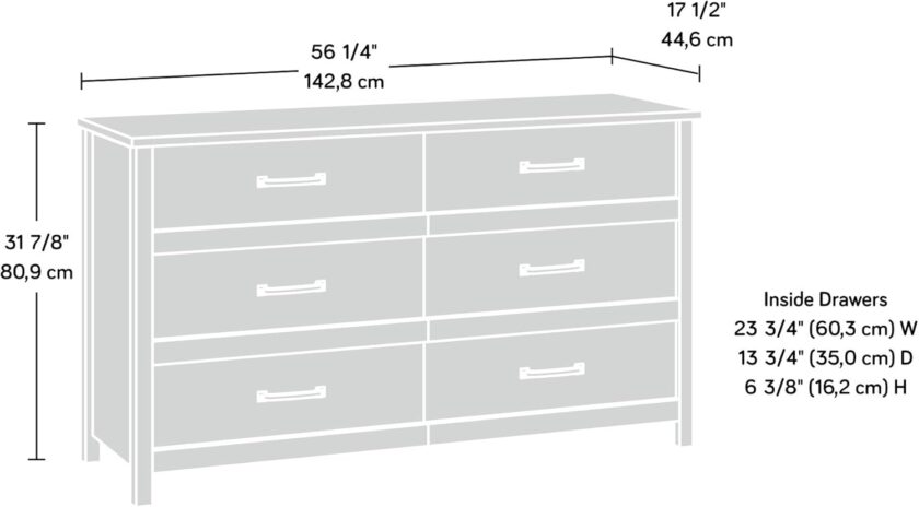 Sauder Cannery Bridge Dresser, Sindoori Mango finish - Image 3