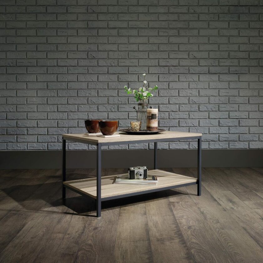 Sauder North Avenue Coffee Table, Charter Oak finish, L: 31.50" x W: 20.00" x H: 16.54" - Image 2