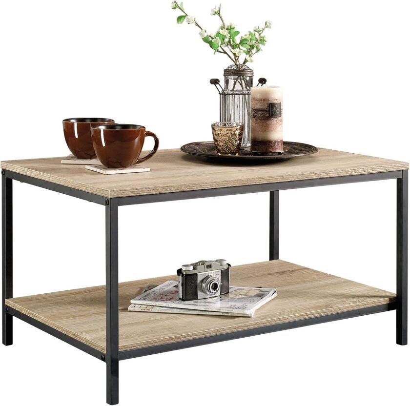 Sauder North Avenue Coffee Table, Charter Oak finish, L: 31.50" x W: 20.00" x H: 16.54" - Image 4