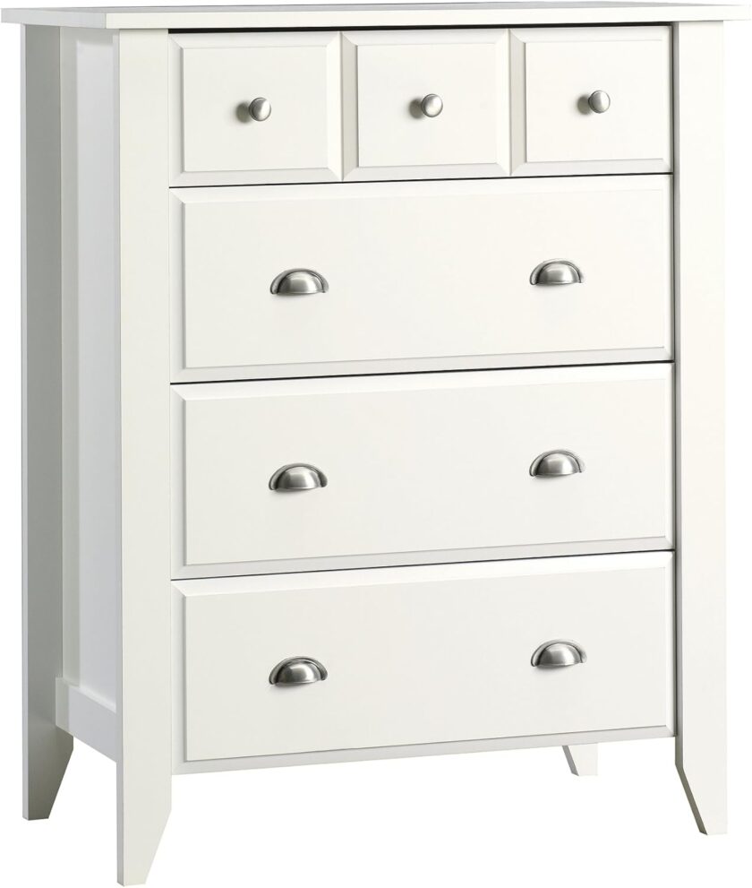 Sauder Shoal Creek 4-Drawer Chest, L: 34.72" x W: 18.58" x H: 42.68", Oiled Oak finish - Image 6