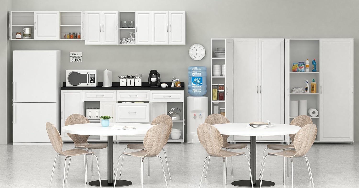 SystemBuild Kendall 1 Drawer\/2 Door Base Storage Cabinet 24" - White - Image 14