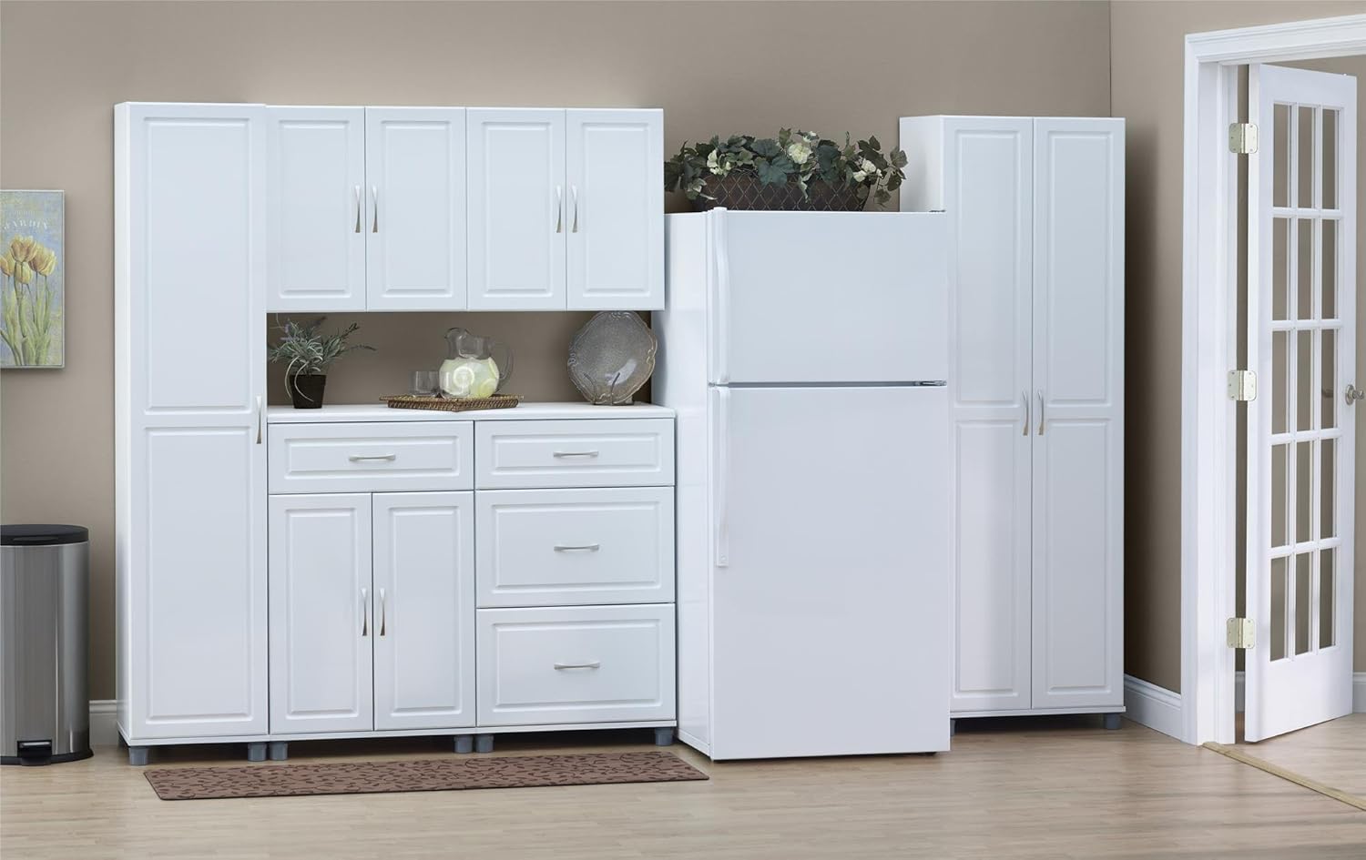 SystemBuild Kendall 1 Drawer\/2 Door Base Storage Cabinet 24" - White - Image 11