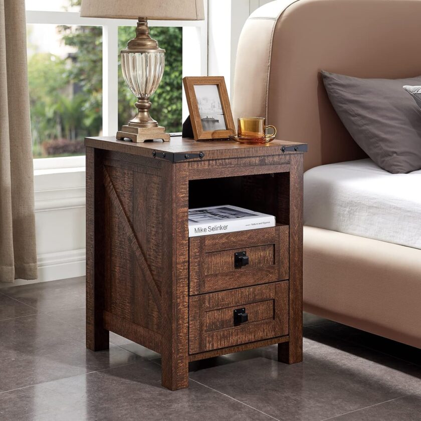 T4TREAM Farmhouse 6 Drawers Dresser Chests for Bedroom, Wood Rustic Wide Chset of Drawers,Storage Dressers Organizer for Bedroom, Living Room,Hallway, Light Rustic Oak - Image 15